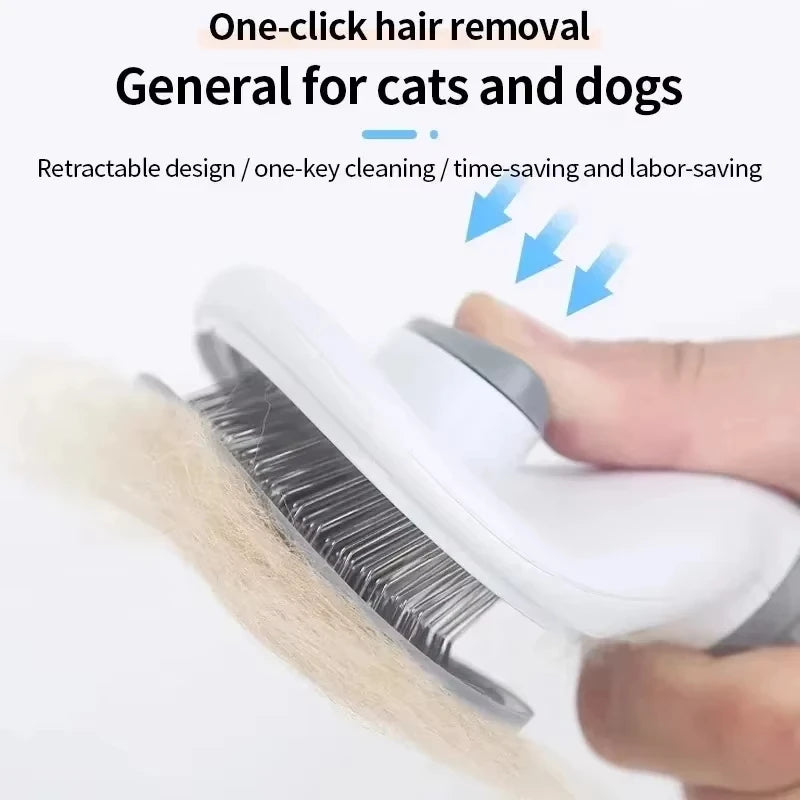 Easy-Clean Pet Deshedding Brush