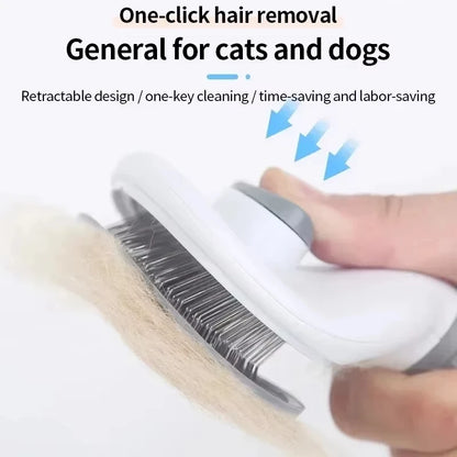 Easy-Clean Pet Deshedding Brush