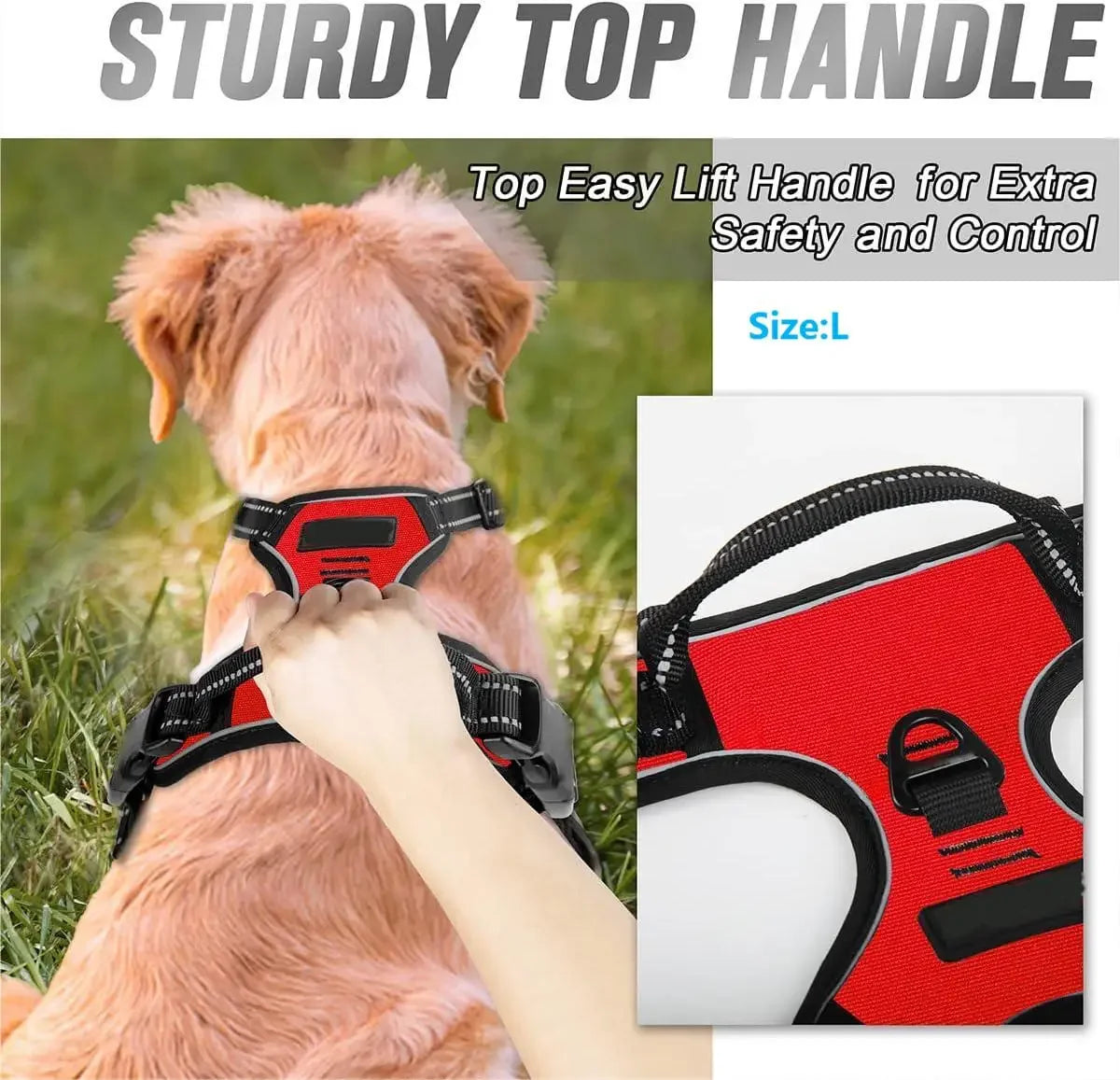 Reflective Dog Harness – Easy Control