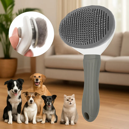 Easy-Clean Pet Deshedding Brush